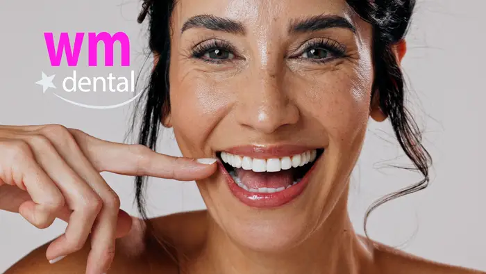 dental implant smile white