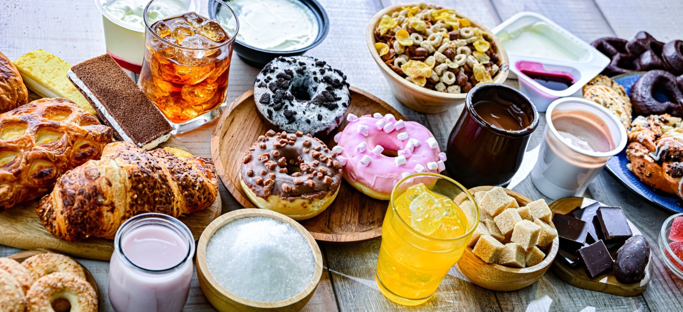 sugary food and drink